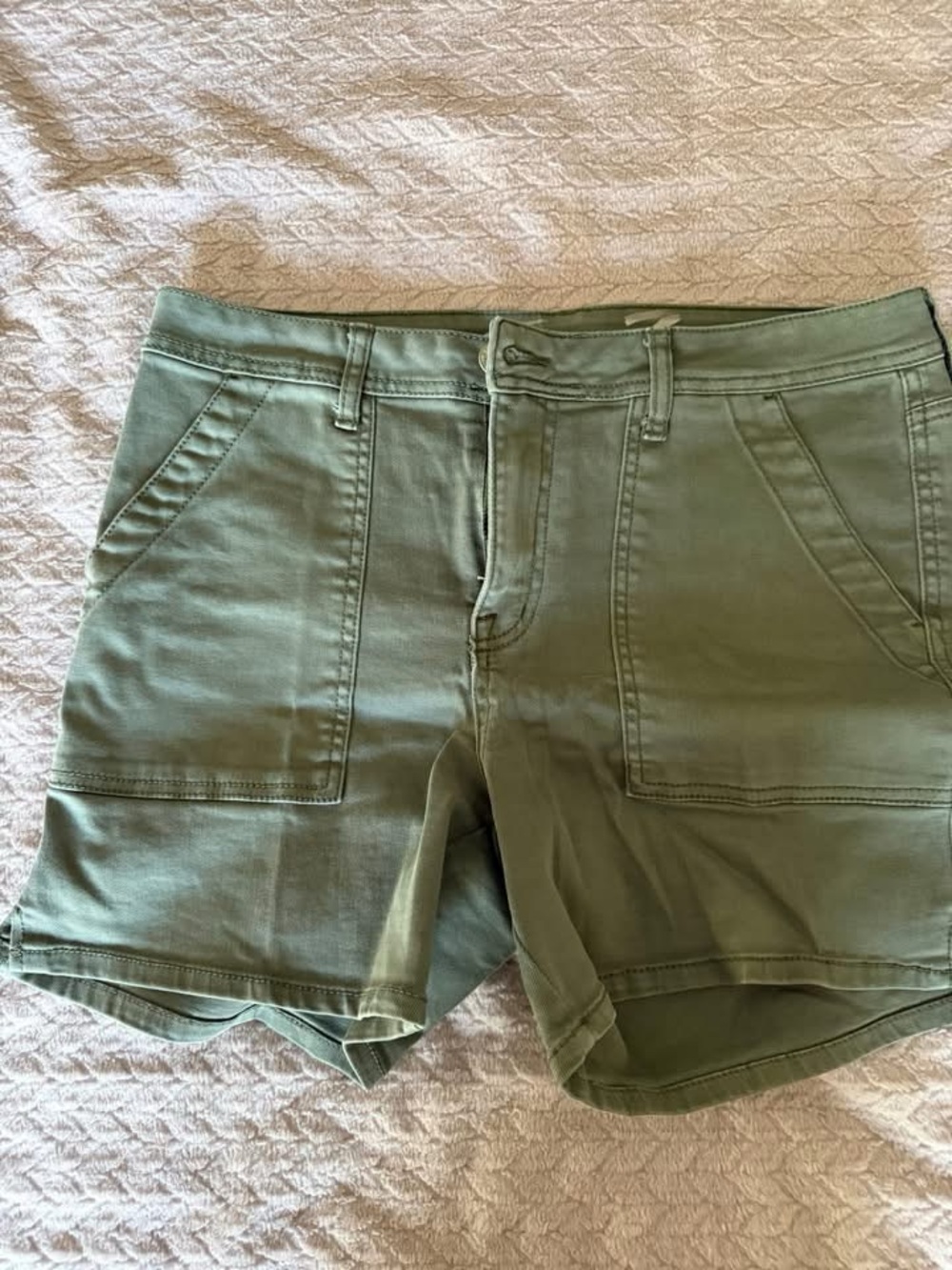 Seven7 Olive Green Utility Shorts